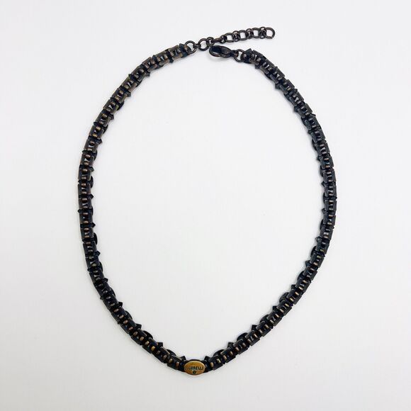 Sorrelli Necklace Bracelet Set Rhinestone Heart Link Statement Signed - Picture 4 of 11